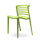 Stackable Curvy Dining Plastic Chair in Yellow